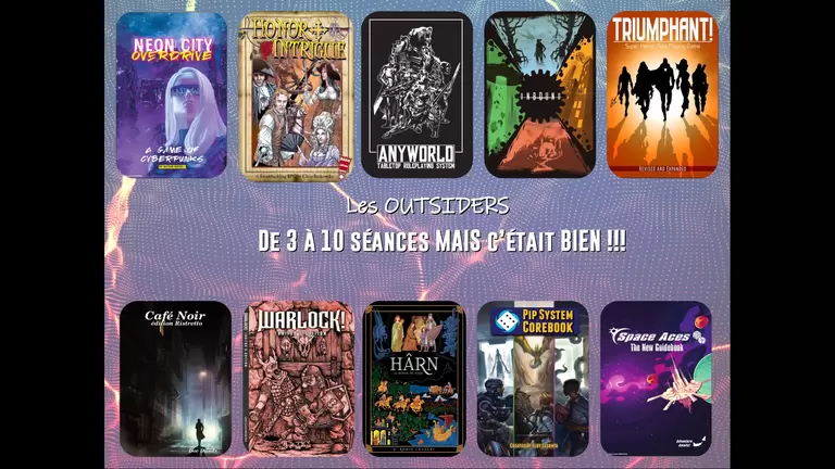 Après 4 ans à fond sur le roleplay, voici une synthèse des jdr/univers/systèmes joués ces dernières années...